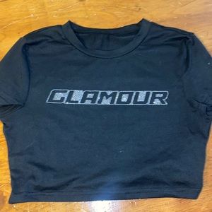 Shein Rhinestone Crop top